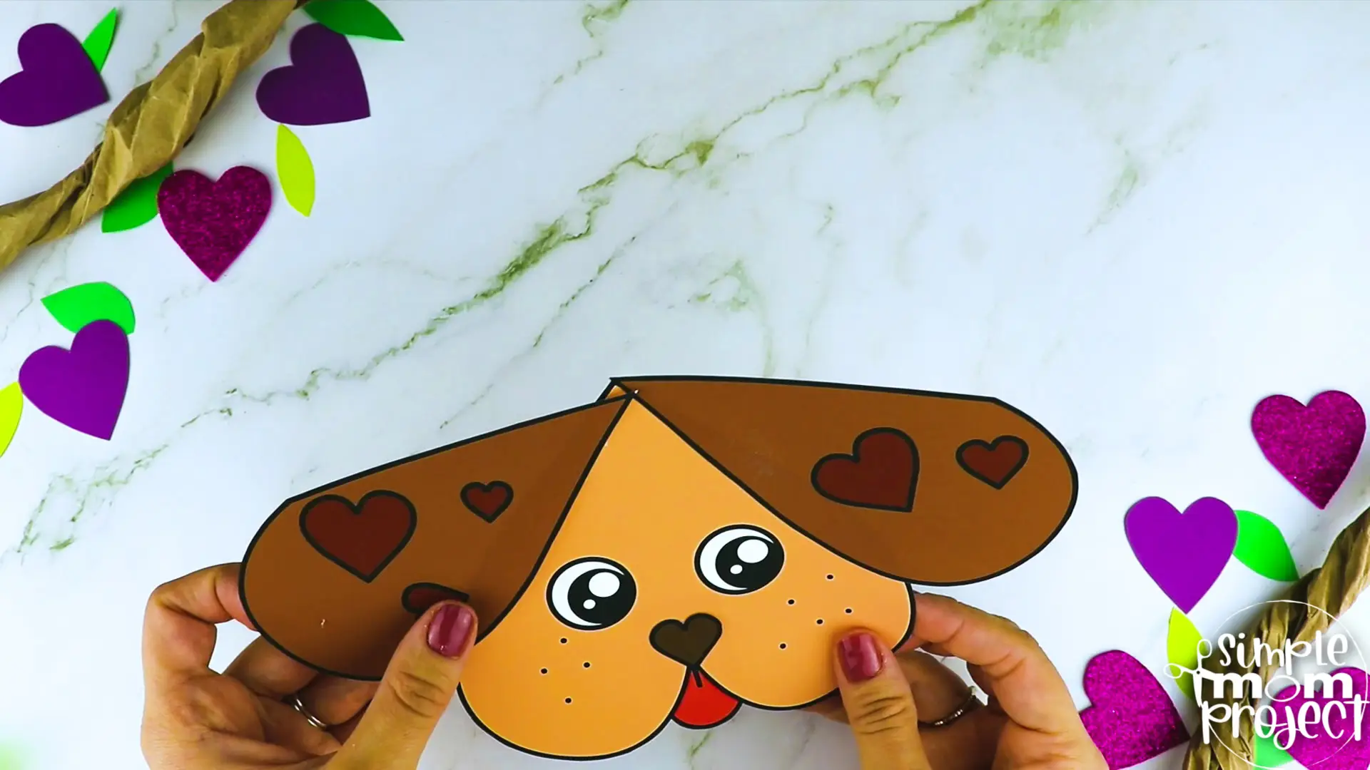 Looking for the best heart shaped dog paper craft for your preschool, kindergarten and elementary kids? This easy cut-and-paste printable heart dog craft template will keep your kids entertained for hours while developing their fine motor skills. Glue this simple heart dog template on a paper bag or popsicle stick to make a puppy dog puppet craft. Click now to grab this adorable heart dog printable template.