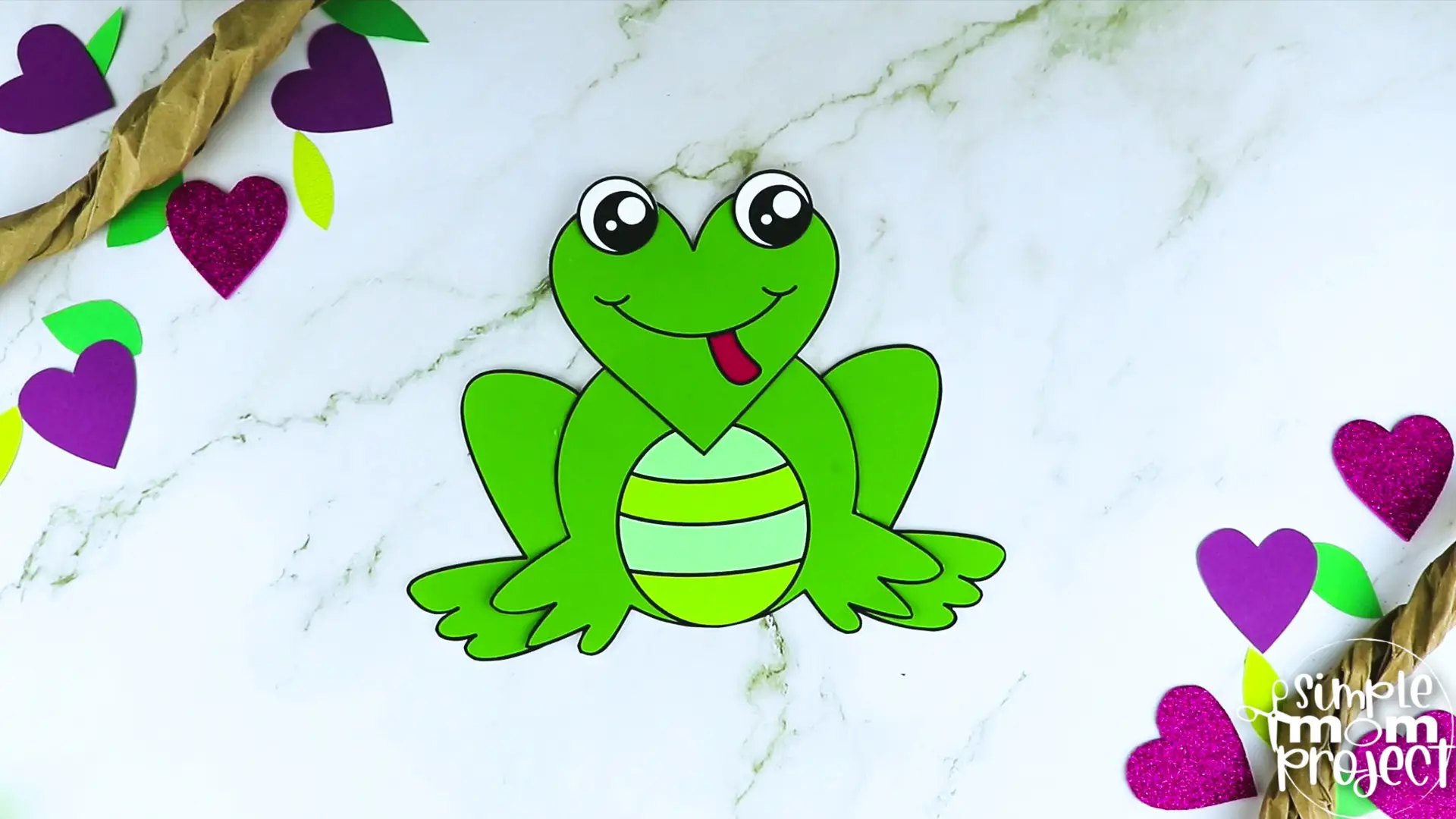 Are you looking for a simple heart shaped craft template for your kids? This adorable cut and paste heart frog craft is perfect for you! Your kids will enjoy coloring, cutting and sticking together the printable heart frog patterns. Whether you use this as creative art projects for toddlers, preschoolers or kindergartners or to learn about frogs during homeschooling, this cut and paste heart-shaped frog craft is a great fun for everyone!
