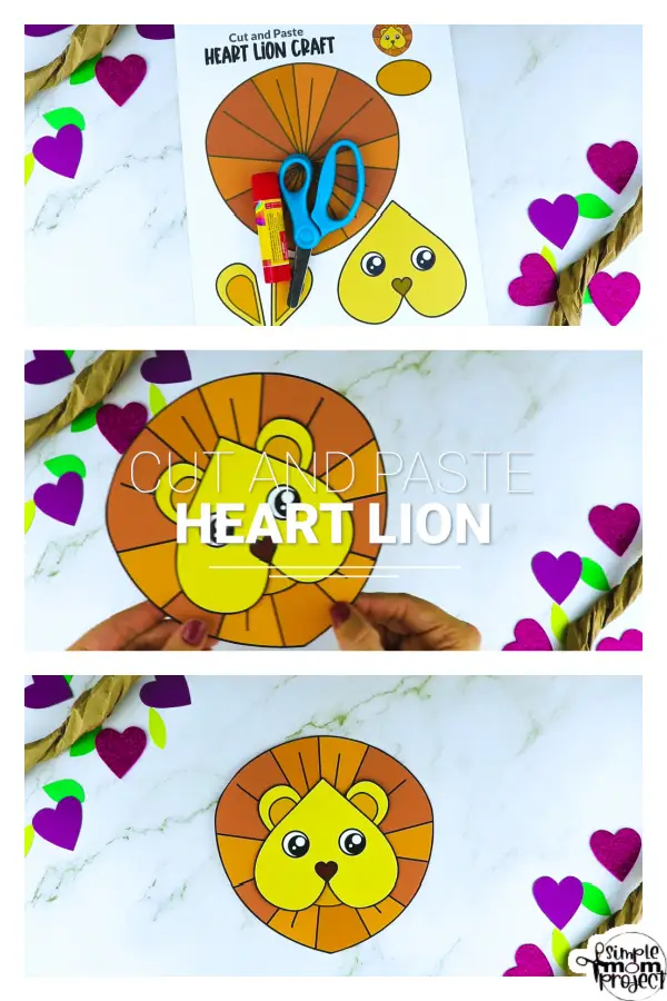 Looking for a fun and creative way to teach the letter L to your toddler, preschool and kindergarten kids? This printable heart lion craft will make it easy for you! It is perfect for coloring and cutting practice while you watch The Lion King. Use this printable heart shaped lion craft template in a variety of useful craft ideas that kids can play with for hours. Grab your own printable heart lion template today!