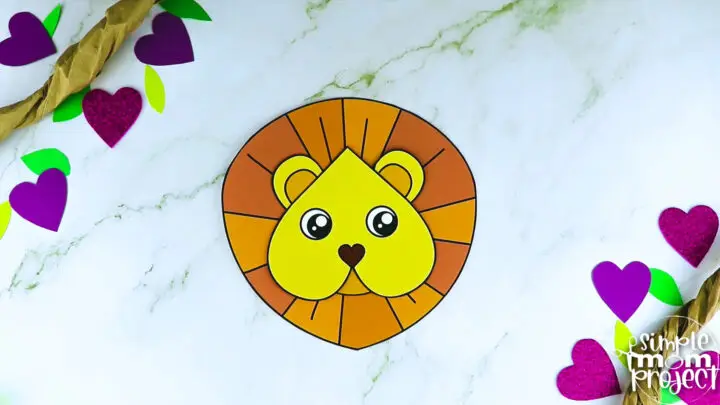 Looking for a fun and creative way to teach the letter L to your toddler, preschool and kindergarten kids? This printable heart lion craft will make it easy for you! It is perfect for coloring and cutting practice while you watch The Lion King. Use this printable heart shaped lion craft template in a variety of useful craft ideas that kids can play with for hours. Grab your own printable heart lion template today!