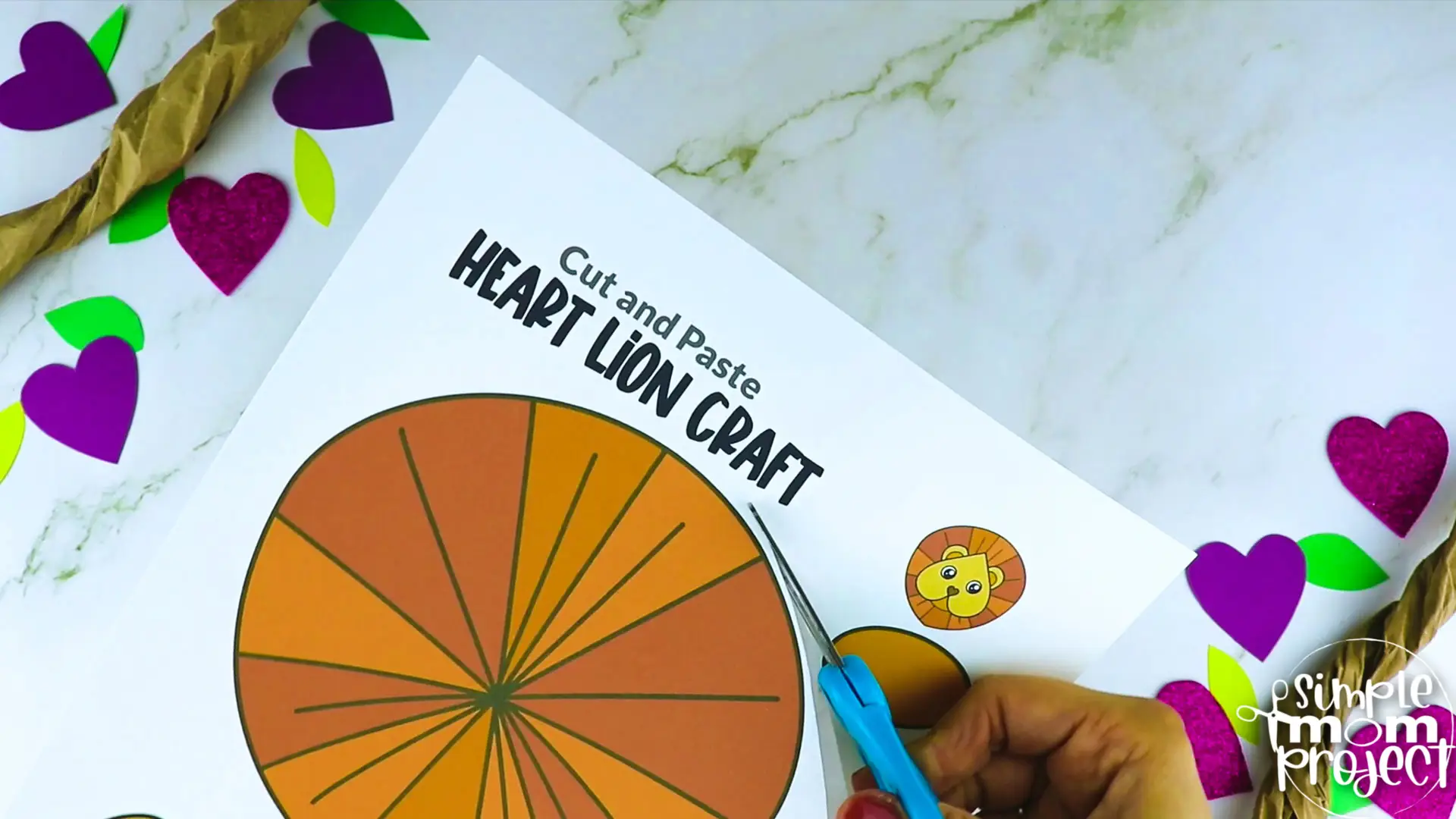 Looking for a fun and creative way to teach the letter L to your toddler, preschool and kindergarten kids? This printable heart lion craft will make it easy for you! It is perfect for coloring and cutting practice while you watch The Lion King. Use this printable heart shaped lion craft template in a variety of useful craft ideas that kids can play with for hours. Grab your own printable heart lion template today!