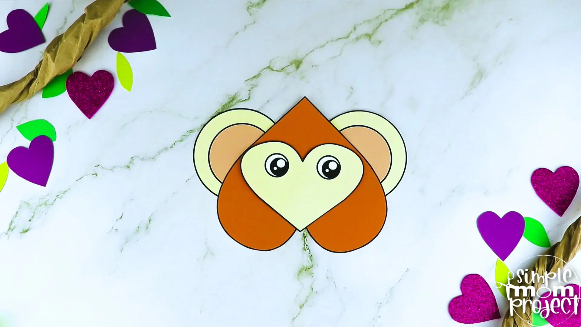 This printable heart shaped monkey craft is the perfect addition to any Letter M lesson or sharing fun facts about monkeys to your toddler, preschool or kindergarten kids. The cute heart monkey craft can be glued to a paper bag or paper plate to add fun and make your heart monkey craft stand out. Click to download and print your printable heart shaped monkey template today!