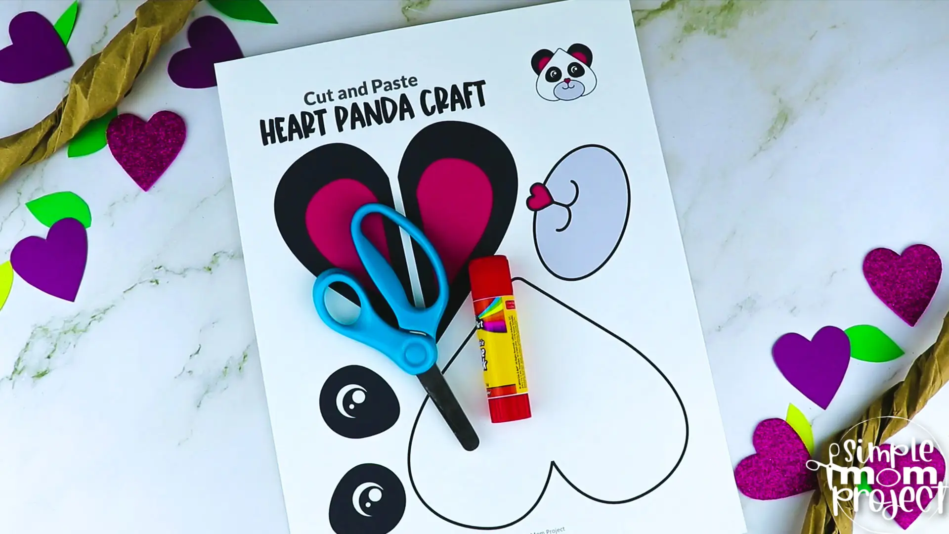 Are you teaching the letter P to your toddler, preschool and kindergarten kids? Try this simple printable heart panda craft template! It is so simple kids in all grades will love making him. Use this heart panda craft for coloring, stencils, decorations, invitation cards and crafts. Click now to purchase this printable heart shaped panda template now!