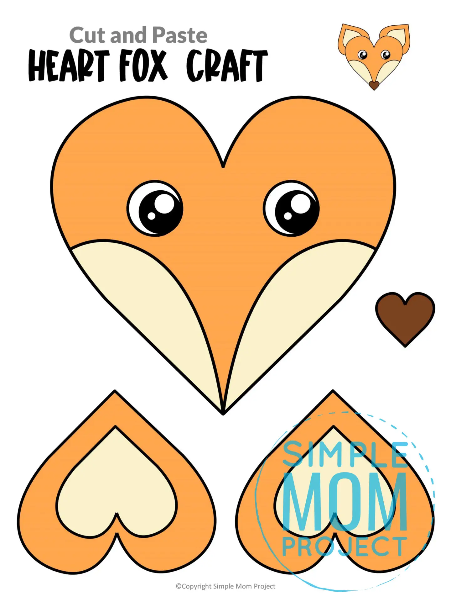 Looking for a simple heart shaped fox craft for your toddler, preschool or kindergarten kids to color and have fun with? This easy printable heart fox craft is simple cut and paste patterns to keep your little ones busy for hours. Turn this printable heart fox template into a variety of useful crafts using a few supplies that you probably already have at home. Click now to grab this printable heart shaped fox template today!