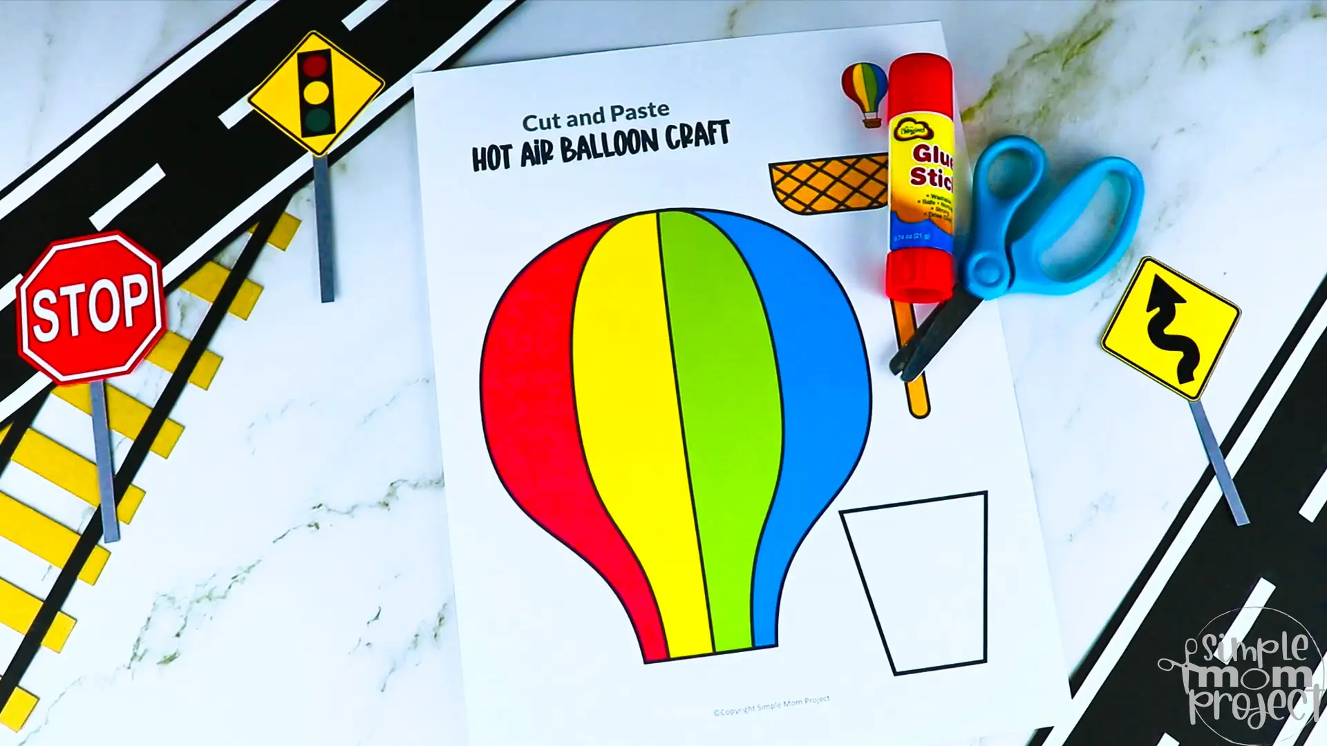 Are you looking for a unique mode of transportation to create for your kids? This printable hot air balloon craft is super easy and cute, making it perfect for kids of all ages. Combine the diy hot air balloon craft template with a few recycled materials to form cool crafts that kids can play with. Be sure to get your own hot air balloon template today!