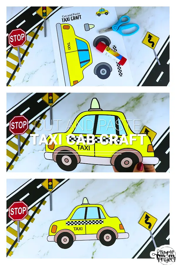 Are you looking for a fun paper craft activity to do during the weekend? This printable taxi cab craft is perfect for kids of all ages, especially to toddler, preschool and kindergarten kids. Our cute taxi craft design will inspire you to create a life-size taxi car using cardboard boxes and other recycled materials. Be sure to grab our printable taxi cab craft template for your little ones.