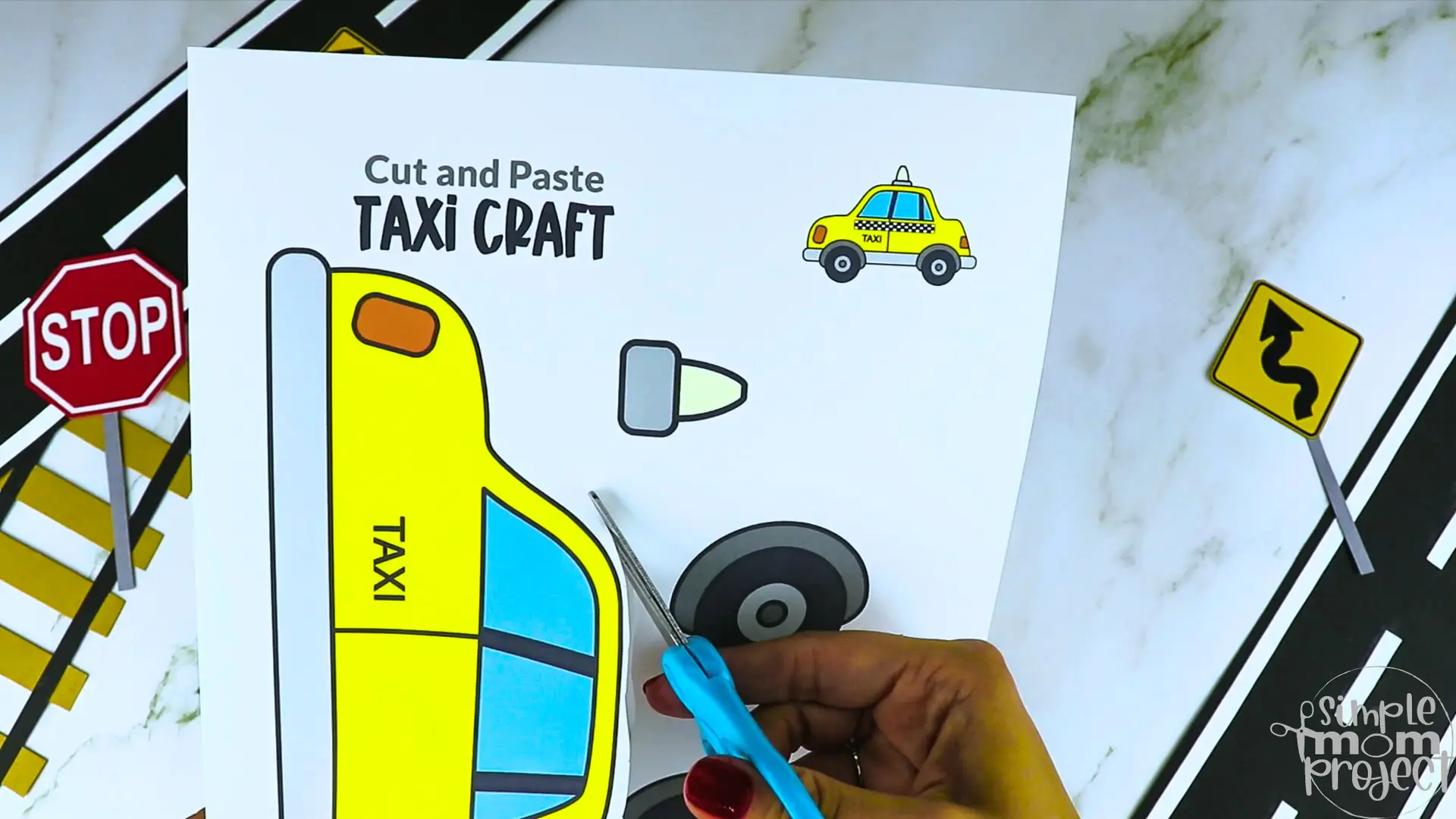 Are you looking for a fun paper craft activity to do during the weekend? This printable taxi cab craft is perfect for kids of all ages, especially to toddler, preschool and kindergarten kids. Our cute taxi craft design will inspire you to create a life-size taxi car using cardboard boxes and other recycled materials. Be sure to grab our printable taxi cab craft template for your little ones.