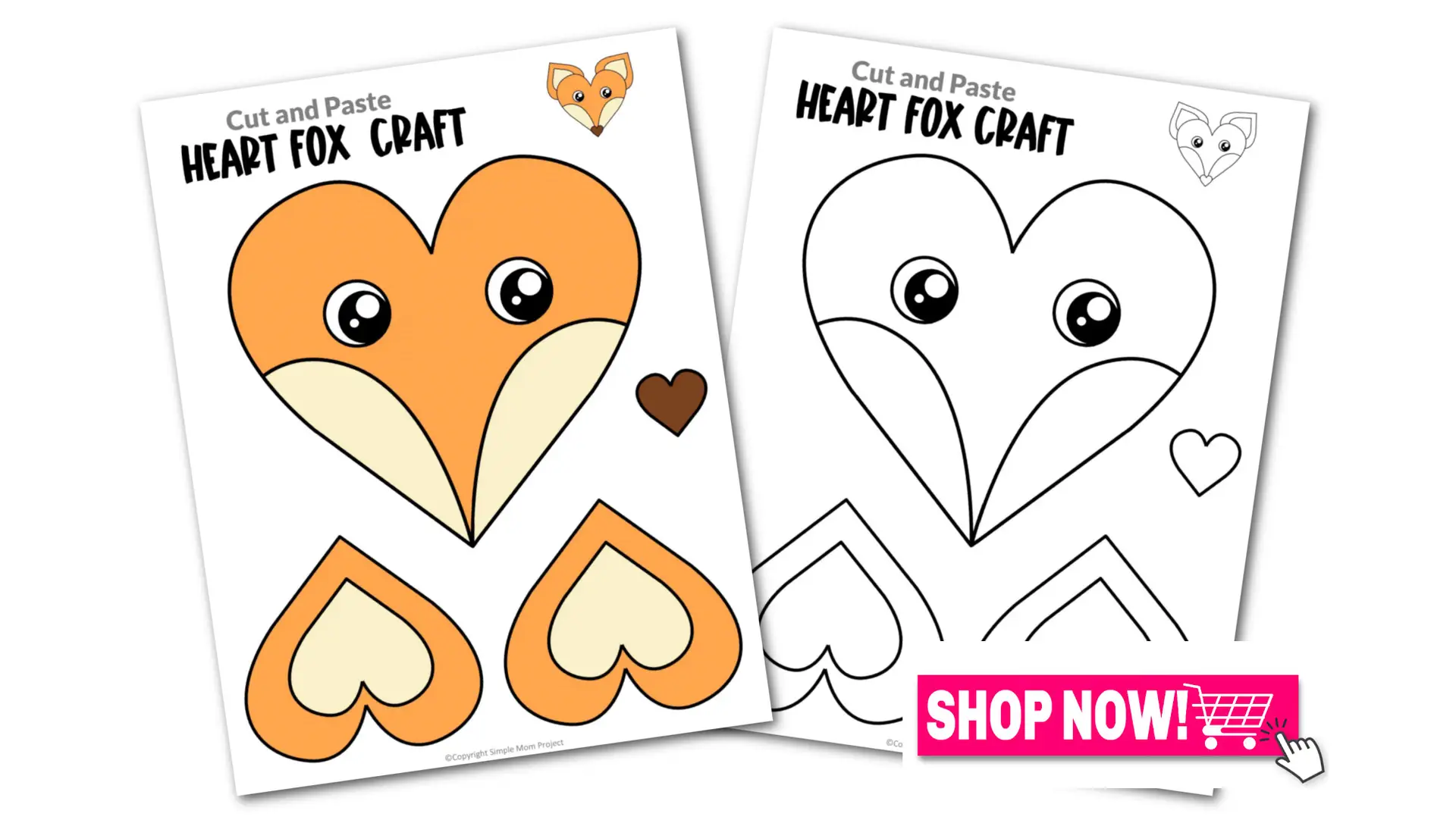 Looking for a simple heart shaped fox craft for your toddler, preschool or kindergarten kids to color and have fun with? This easy printable heart fox craft is simple cut and paste patterns to keep your little ones busy for hours. Turn this printable heart fox template into a variety of useful crafts using a few supplies that you probably already have at home. Click now to grab this printable heart shaped fox template today!