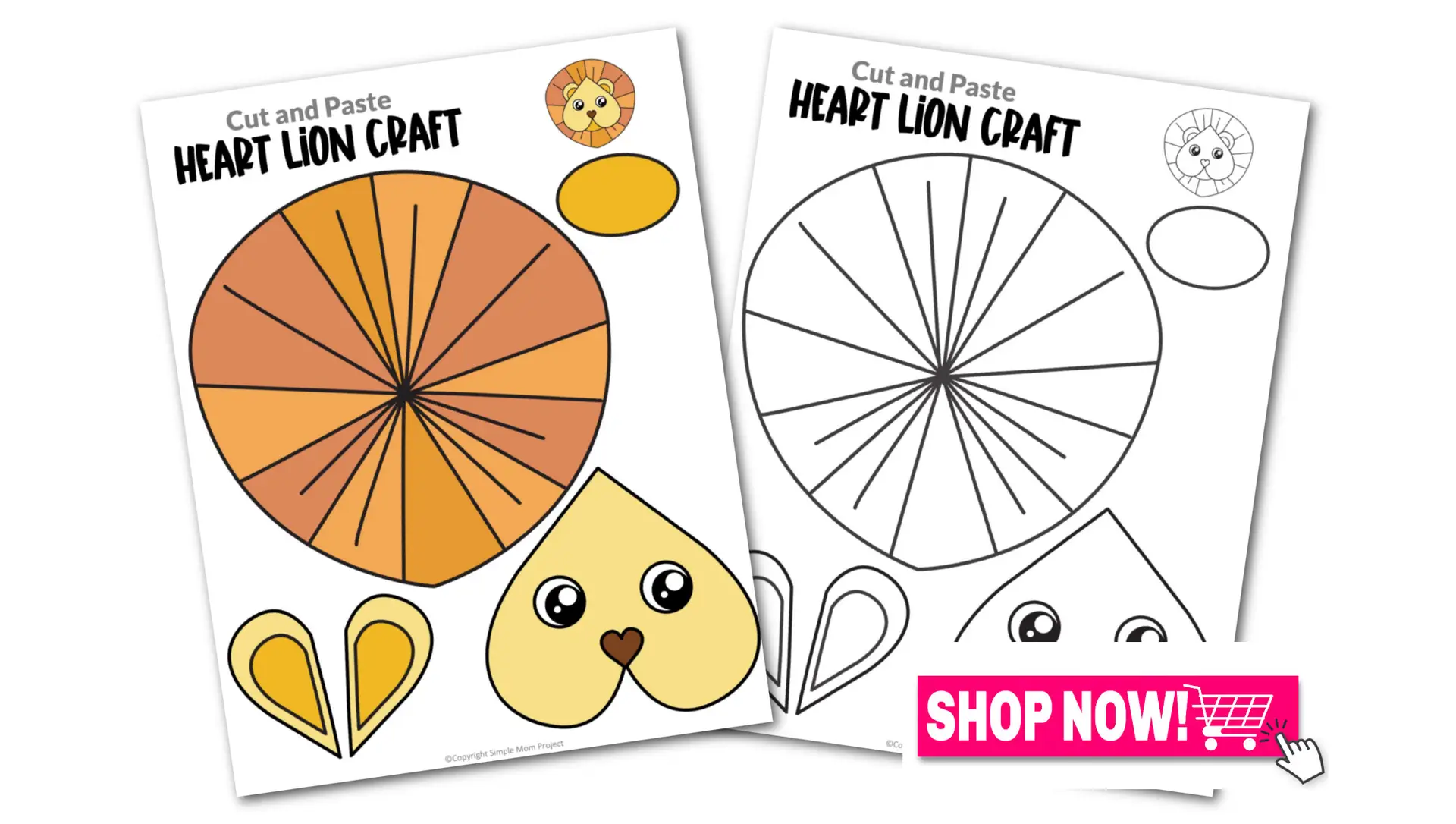 Looking for a fun and creative way to teach the letter L to your toddler, preschool and kindergarten kids? This printable heart lion craft will make it easy for you! It is perfect for coloring and cutting practice while you watch The Lion King. Use this printable heart shaped lion craft template in a variety of useful craft ideas that kids can play with for hours. Grab your own printable heart lion template today!