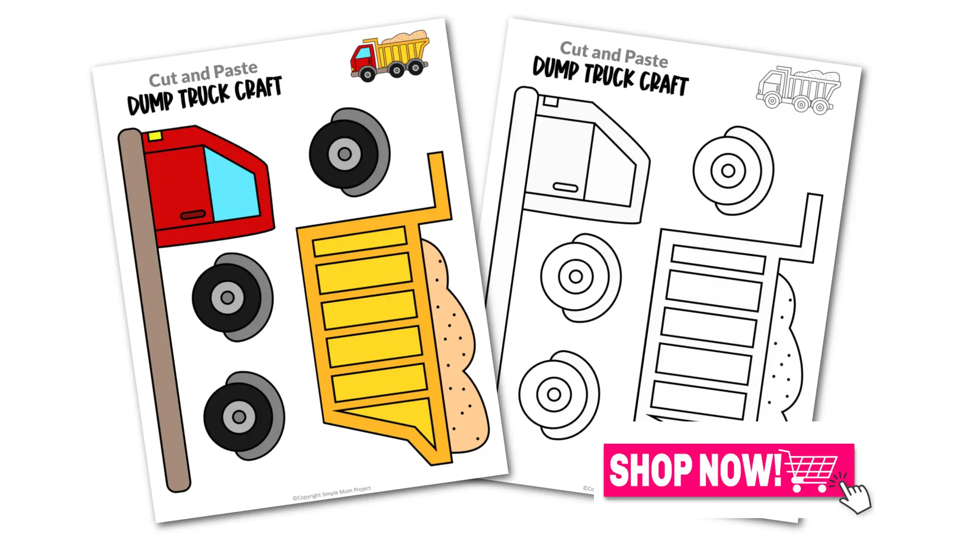 If you’re looking for easy diy craft that will only require you a few supplies, this printable dump truck craft is the ideal activity for you. This simple printable dump truck craft template is perfect for kids of all ages, especially to toddler, preschool and kindergarten kids. Use this printable dump truck papercraft when teaching your kids the different types of transportations. Be sure to grab your copy today!