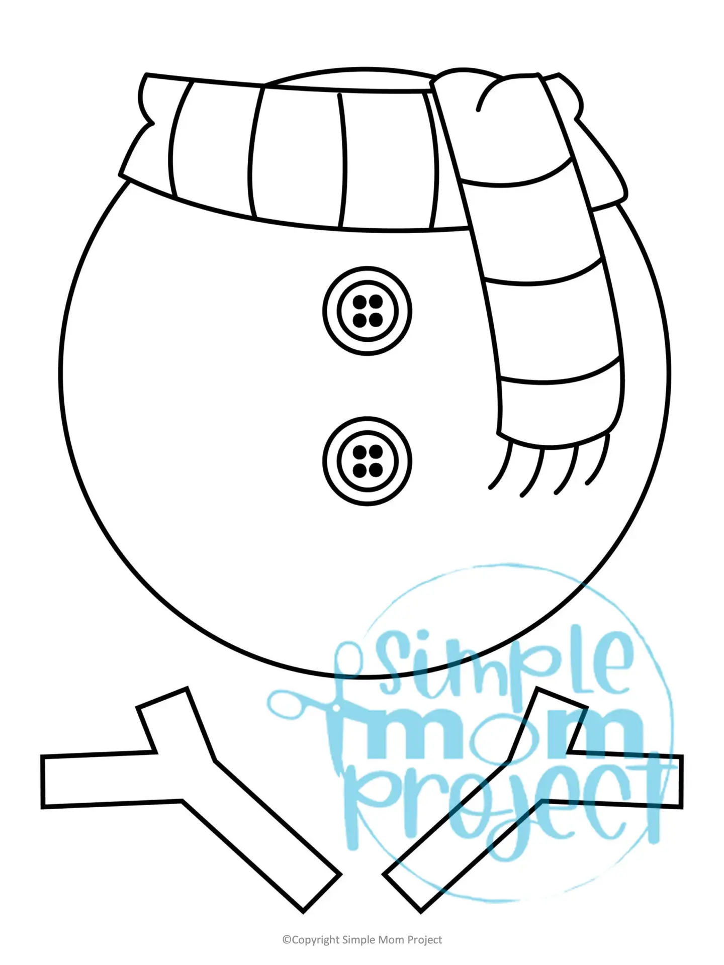 Printable Snowman Paper Bag Puppet Craft for Kids, Preschoolers, Toddlers, kindergarten elementary snowman crafts winter crafts