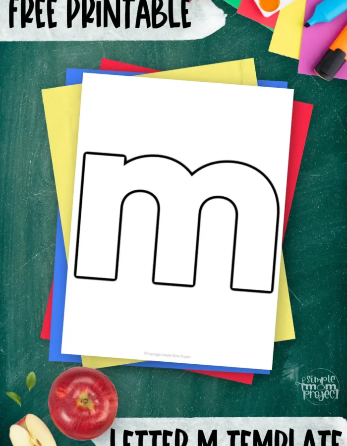 Looking for a quick and easy alphabet template for your kids? Look no further! This fun printable lowercase letter m template is suitable for toddler, preschool or kindergarten kids. It’s a black and white letter m that’s perfect to use for coloring, tracing, stencil, practice handwriting, visual aid or crafting. Working on this blank printable lowercase letter m worksheet helps children enhance their fine motor skills, hand-eye coordination, focus and creativity. Grab other templates that start with the letter m like our printable mouse craft, monkey puppet craft and more when your kids are done with this free printable alphabet letter m template.