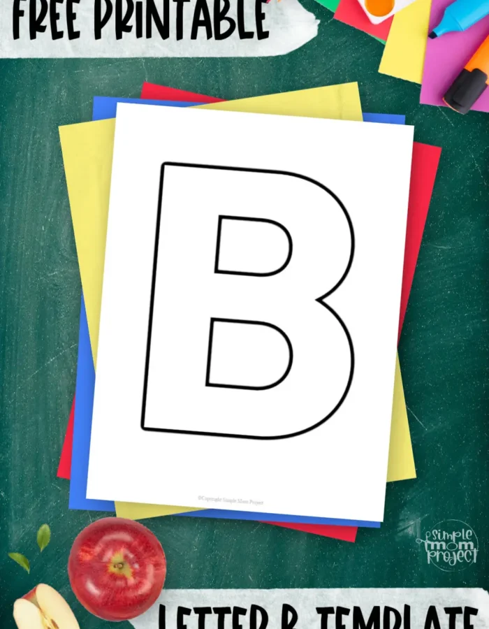 Are you looking for a fun and creative way to teach the uppercase letter B? Try this free printable letter B template suitable for toddler, preschool or kindergarten kids. Use this outline printable uppercase letter B for coloring, stencils, tracing, decorations, lesson plans and crafts. Grab a few things that start with the letter B like our printable butterfly craft template, bear stuffed toy, books and more while making this uppercase letter B template with your kids. Download your copy today!