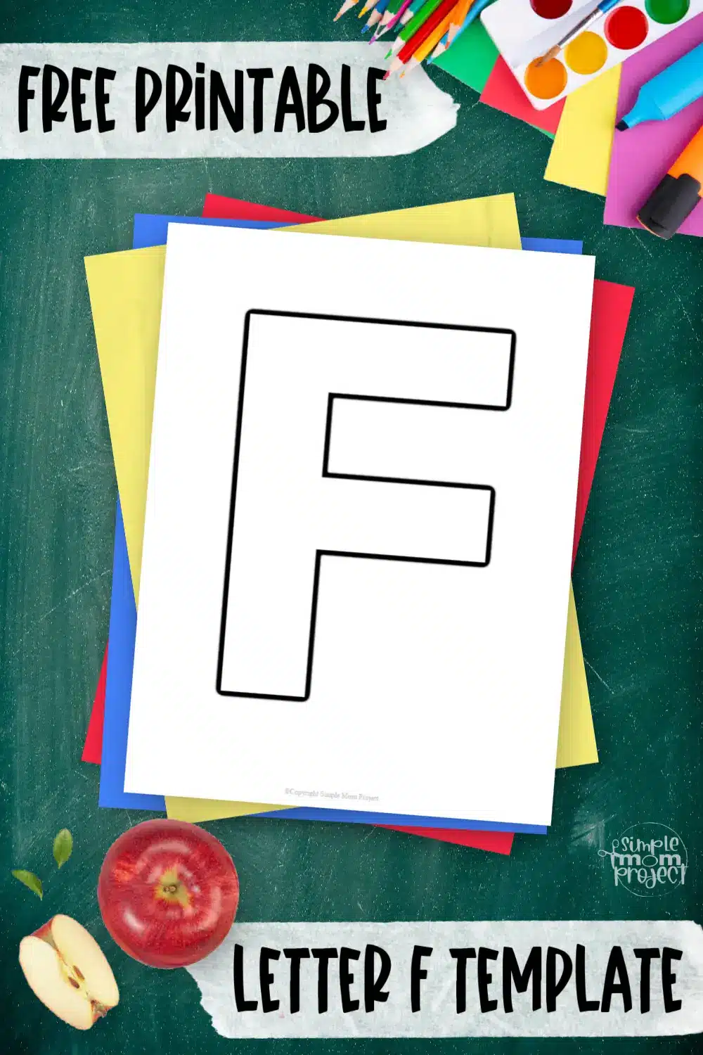 If you’re looking for a fun alphabet tracing template to teach your kids, get this free printable uppercase letter F template. This blank printable letter F is great to use as a coloring worksheet, alphabet lessons, stencils, crafts and more. Once your little one is finished, look for a follow up activity like our printable flower craft template to keep your kids interested in learning the /F/ sound. Don’t wait any longer, grab your copy now!