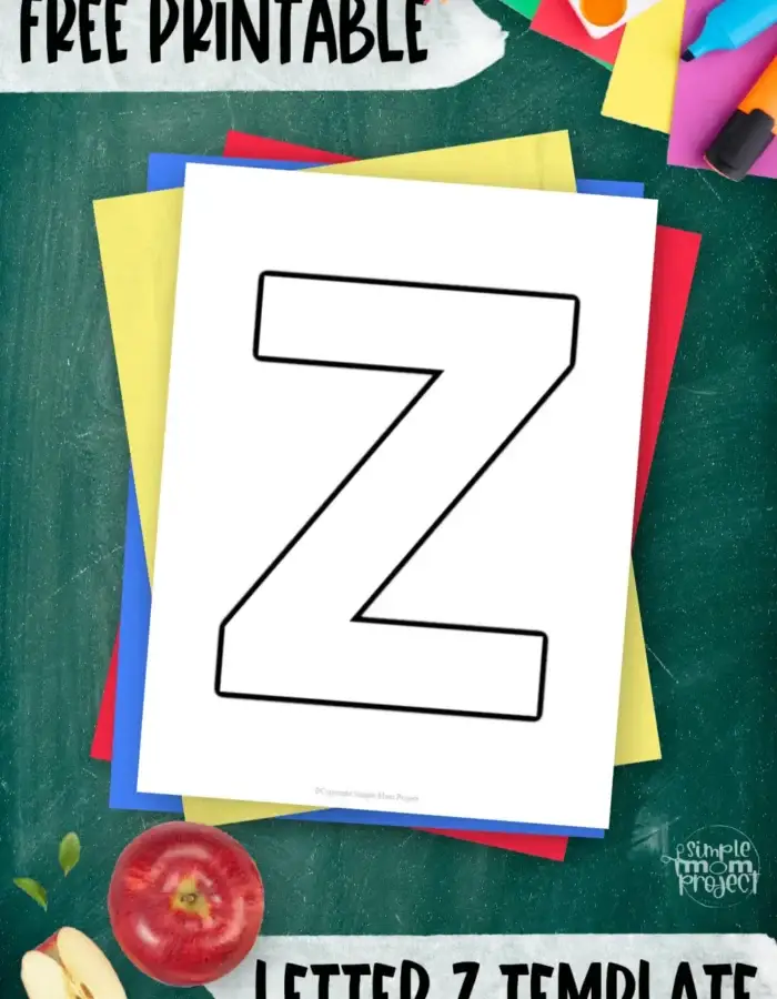 Looking for a fun and easy way to teach the letter Z? Use this blank printable uppercase letter Z template for your toddler, preschool or kindergarten kids. This printable letter Z template is the perfect tool to teach the word zebra, zoo, zipper and more. Working on this black and white uppercase letter Z template helps children improve their fine motor skills, coloring, hand-eye coordination and creativity. Grab a few supplies and print your uppercase letter Z template today!
