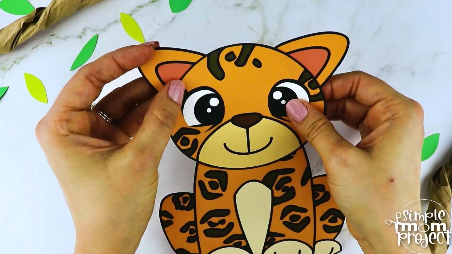 Printable Jaguar Craft Template for Kids Preschool Toddler elementary nursing home