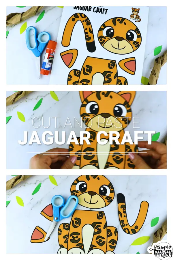 Printable Jaguar Craft Template for Kids Preschool Toddler elementary nursing home