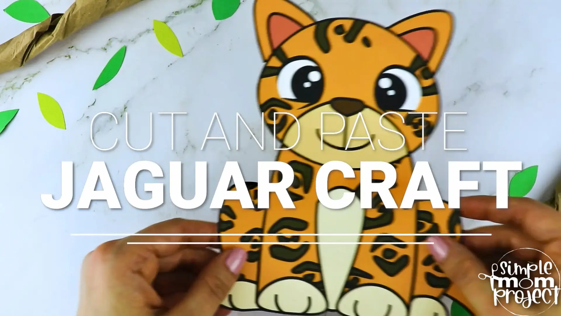 Printable Jaguar Craft Template for Kids Preschool Toddler elementary nursing home