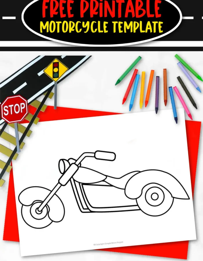 Are you looking for a quick and easy printable template for your kids? This blank printable motorcycle template is the ideal activity for kids of all ages, especially to toddler, preschool and kindergarten kids. Learn the different types of vehicles as they decorate their own motorcycle template. It’s a fun craft project that kids will definitely love sharing with their friends and classmates. Grab your own motorcycle template now!