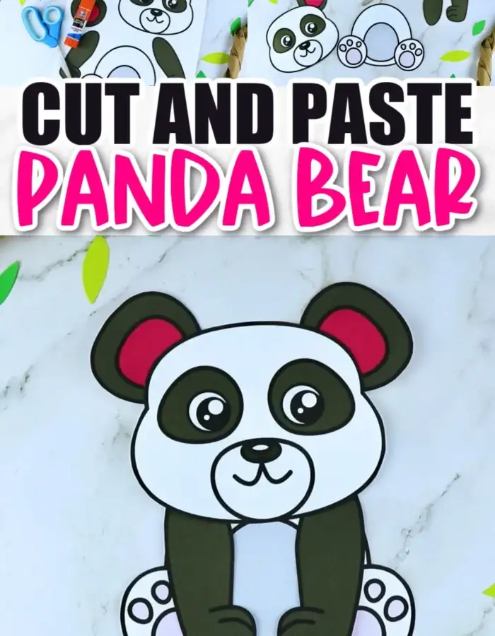 Are your kids into easy diy panda bear crafts? Then they will absolutely love this printable cut out panda bear template! With the step by step tutorial, you can glue this panda bear craft together in no time. Kids of all ages will love making it! Click and download the printable panda bear template now!
