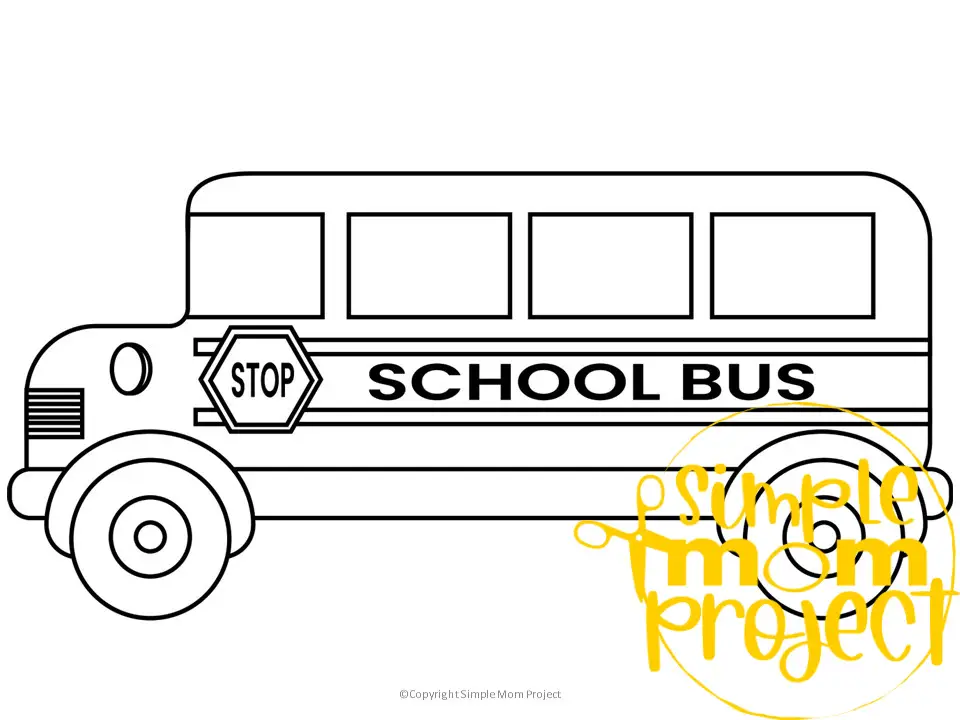 Printable School Bus Template for Kids Community Helper Crafts Vehicle Crafts Transportation Crafts Elementary, Kindergarten, Preschool 1