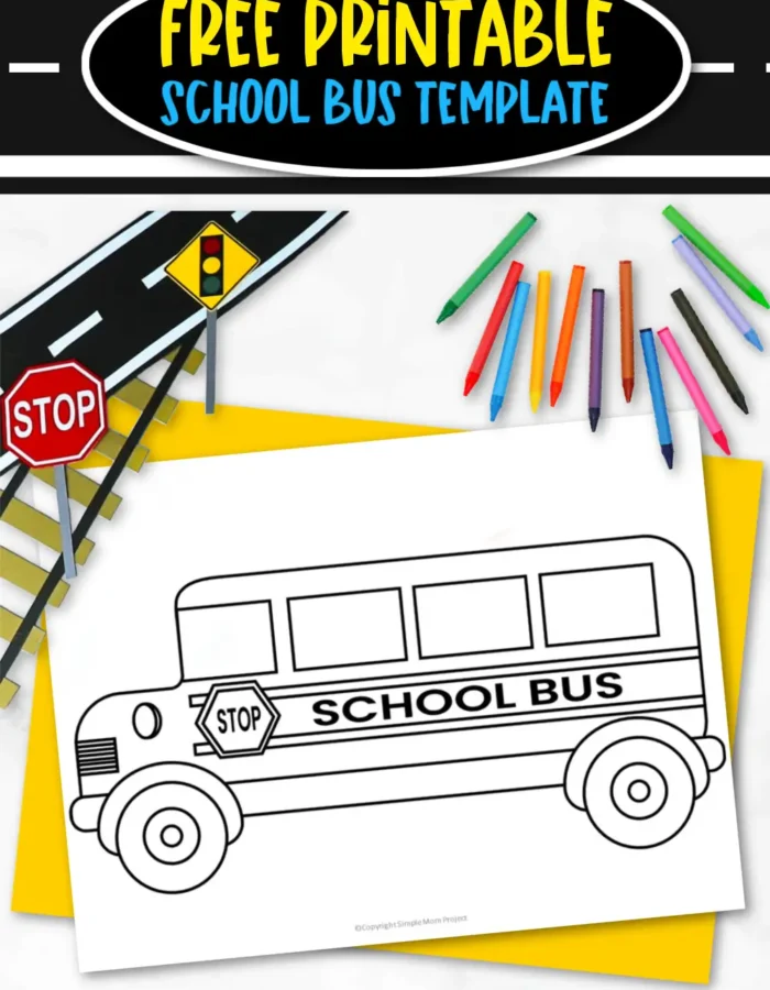 Are you looking for a simple and fun activity for your toddler, preschool and kindergarten kids? Get this simple black and white printable school bus template to keep your little ones occupied for hours. This blank printable school bus template is great for teaching the letter B or different types of vehicles. Grab your own school bus template today!