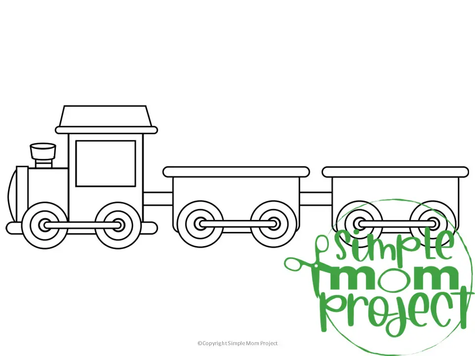 Printable Train Template for Kids Community Helper Crafts Vehicle Crafts Transportation Crafts Elementary, Kindergarten, Preschool 1