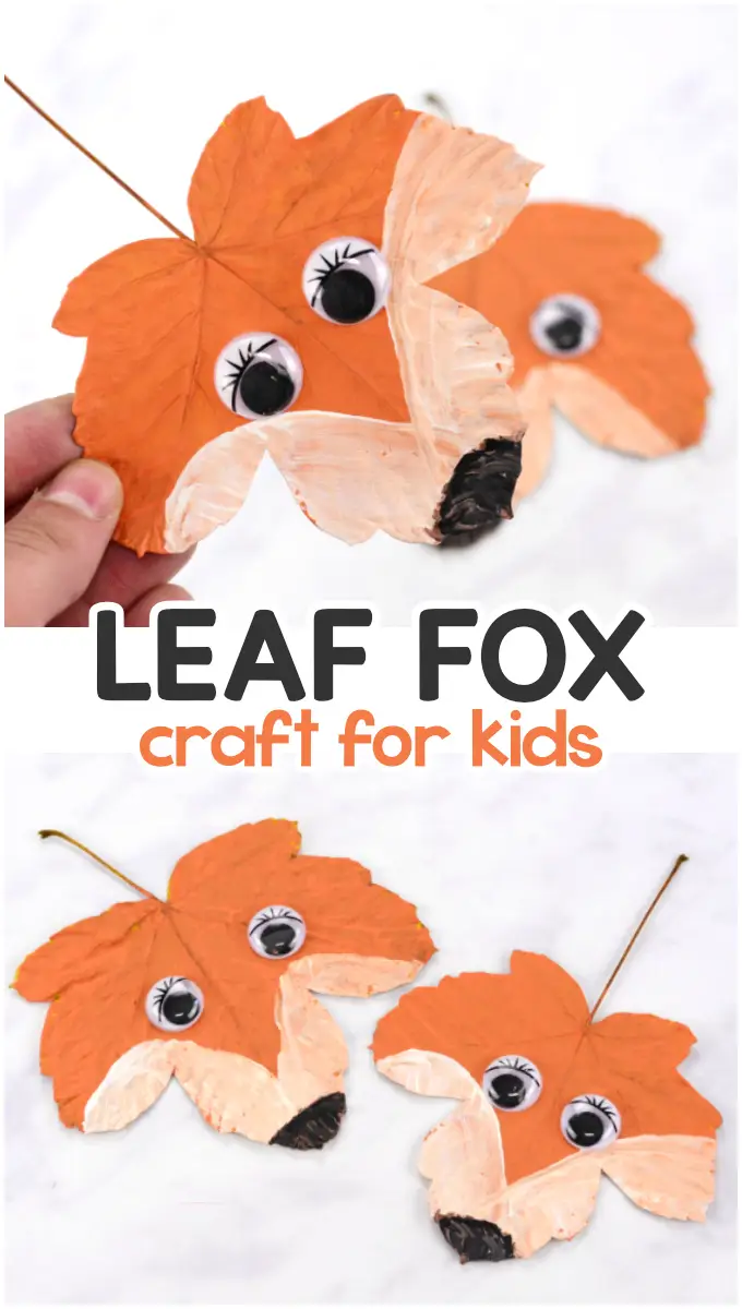 Fox-leaf-craft-for-kids-to-make.-Fun-fall-activity-for-kids.