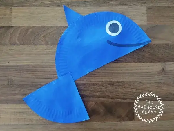 Paper Plate Dolphin Craft