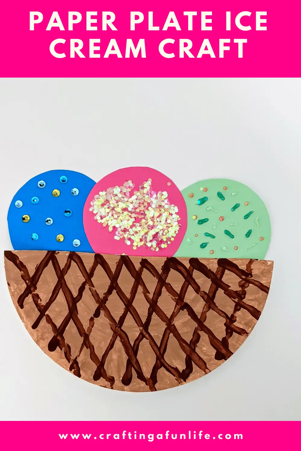 Adorable Ice Cream Craft for Kids, preschoolers, toddlers, kindergartners, elementary