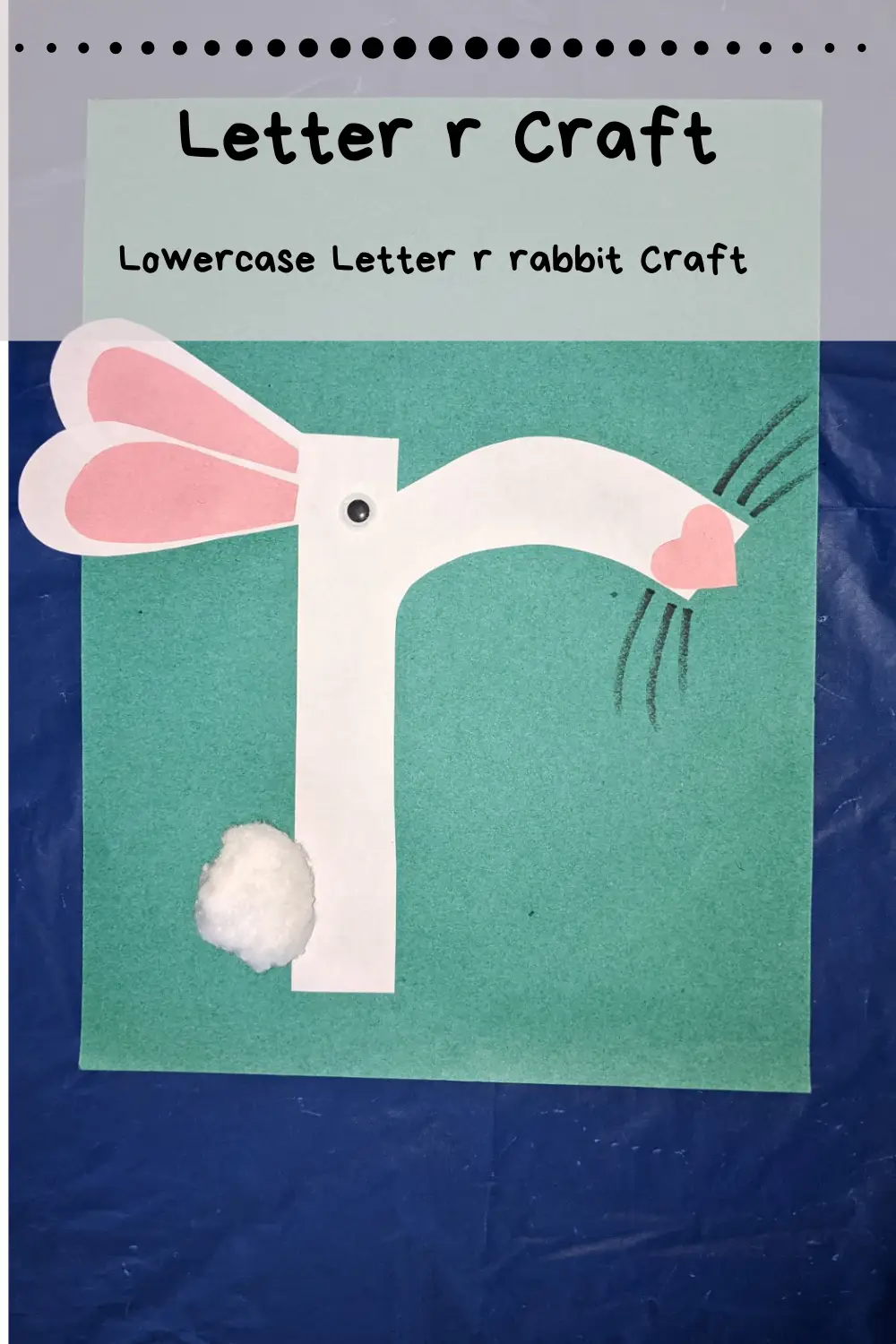 Letter R Craft R is for Rabbit Craft Activity for kids