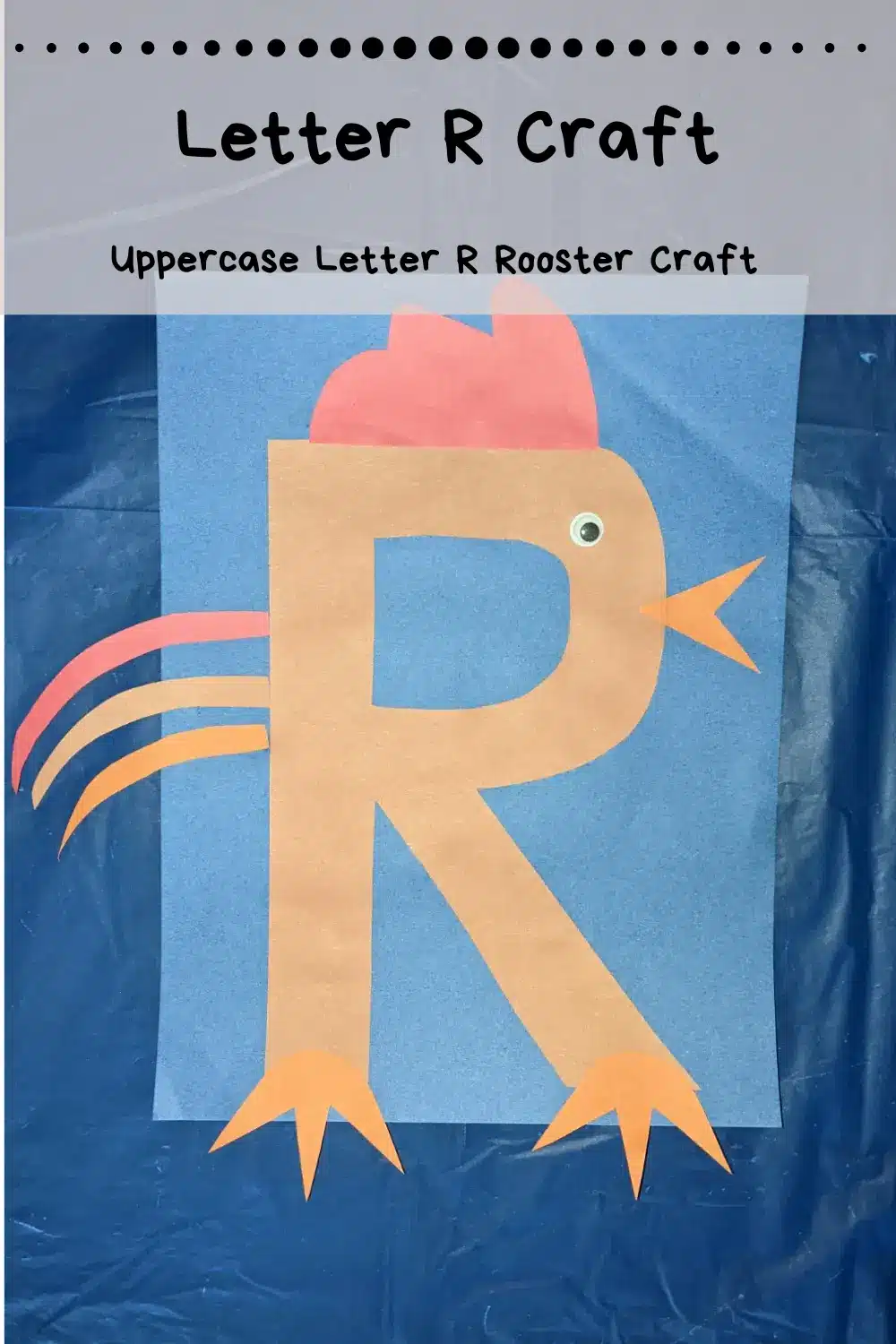 Letter R Craft R is for Rooster Activity for kids