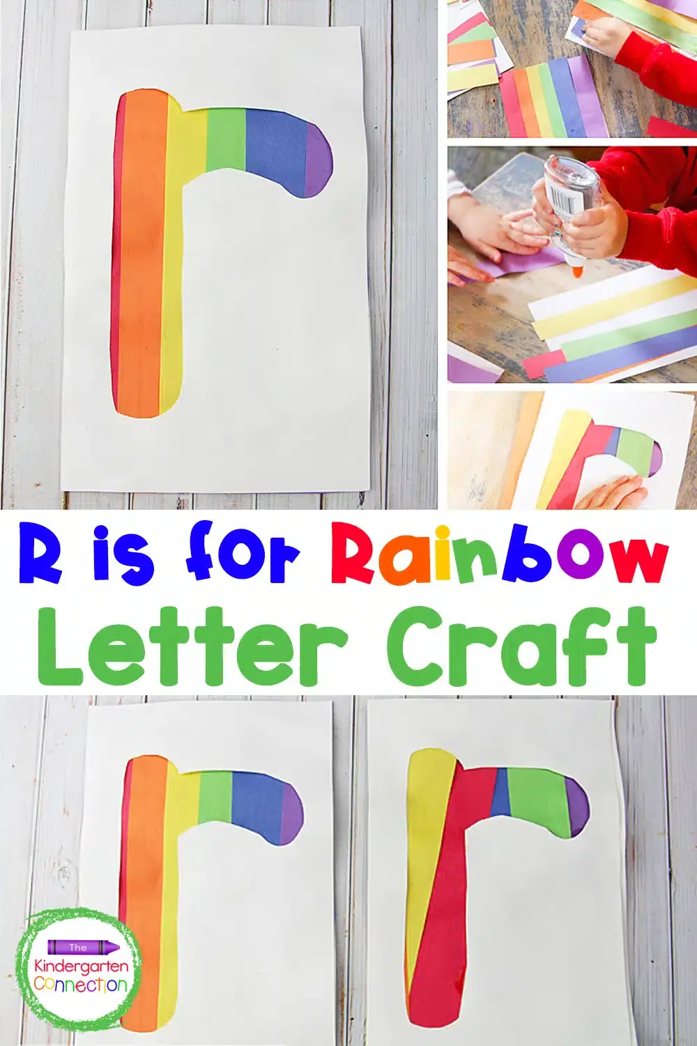 R is for Rainbow craft letter r crafts for kids preschoolers toddlers kindergarten