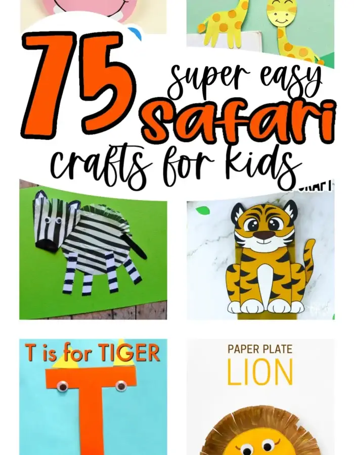 Safari Crafts Printable Templates for Toddlers, Preschoolers, Kindergarten Kids