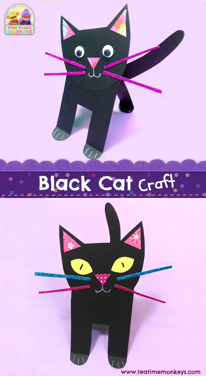 Cat Craft and Activities easy crafts for kids in a fun way for those that have a love of little cats some even black cat crafts 29