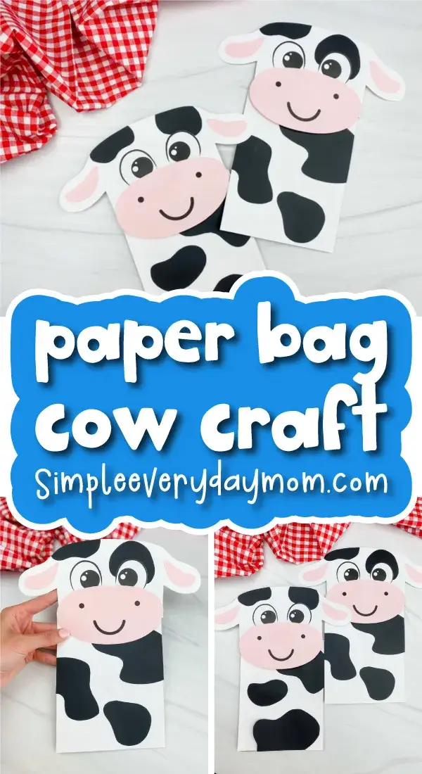 Cute Cow Crafts and cow Activity to build fine motor skills farm crafts farm theme kindergartner, kids, elementary, toddler 23