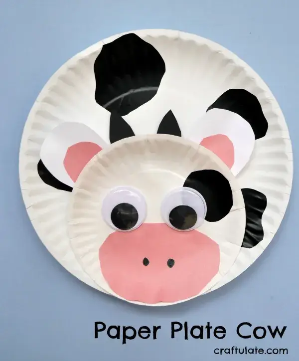Cute Cow Crafts and cow Activity to build fine motor skills farm crafts farm theme kindergartner, kids, elementary, toddler 45