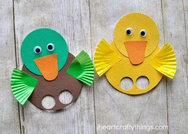 Fun little duck crafts for little kids are a great way from paper plate duck crafts, letter d duck crafts, duck templates, food print duck crafts 31