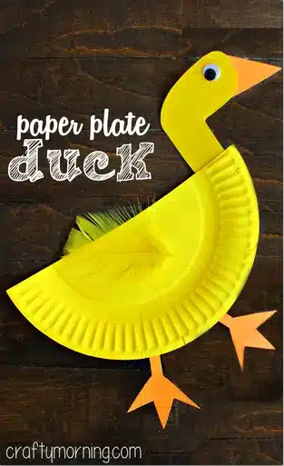 Fun little duck crafts for little kids are a great way from paper plate duck crafts, letter d duck crafts, duck templates, food print duck crafts 7