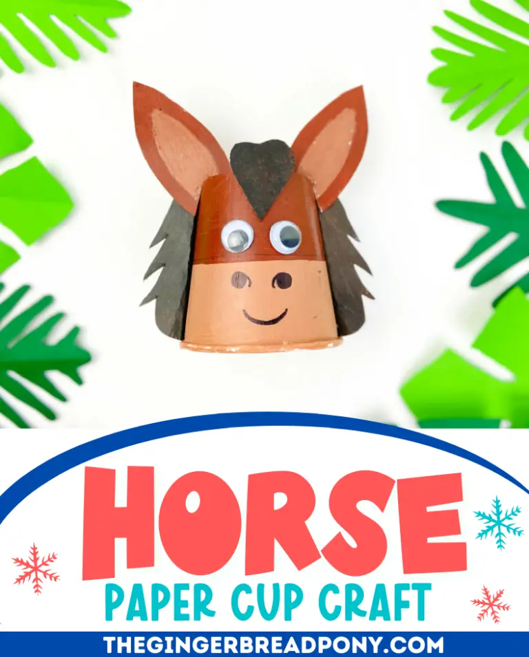 Horse crafts are a great and fun activity for horse camp and good paper horse crafts for children, kids, toddler, elementary, preschooler 001