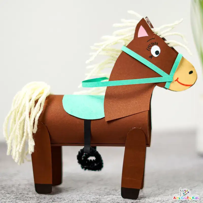 Horse crafts are a great and fun activity for horse camp and good paper horse crafts for children, kids, toddler, elementary, preschooler 19