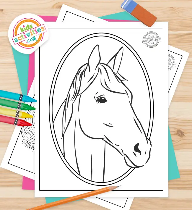Horse crafts are a great and fun activity for horse camp and good paper horse crafts for children, kids, toddler, elementary, preschooler 34