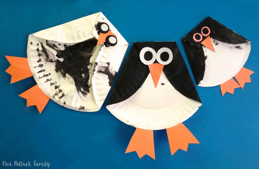 paper plate penguins
