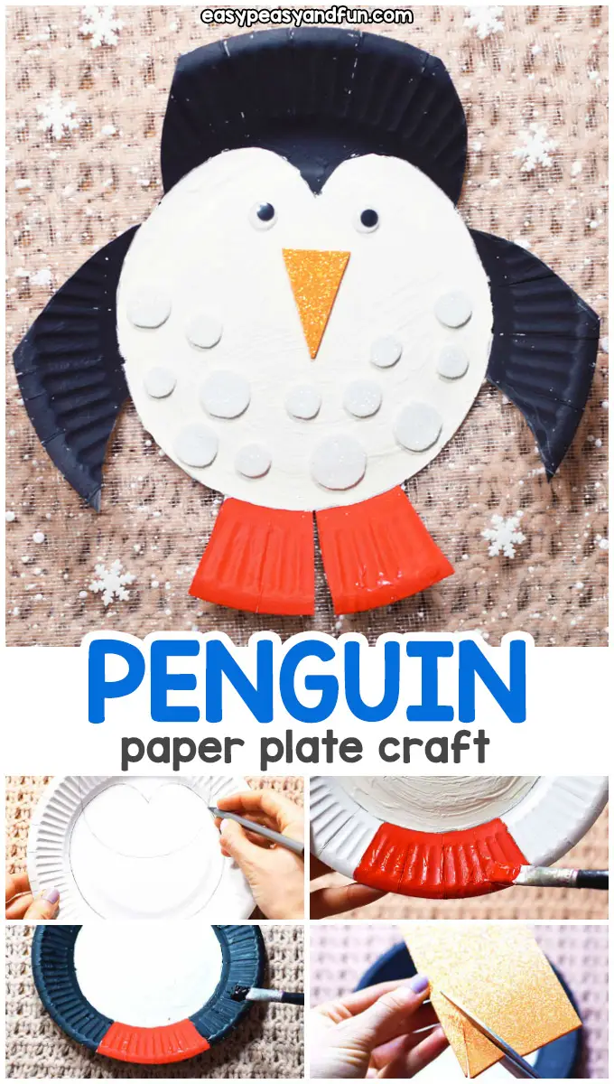 penguin paper pate craft