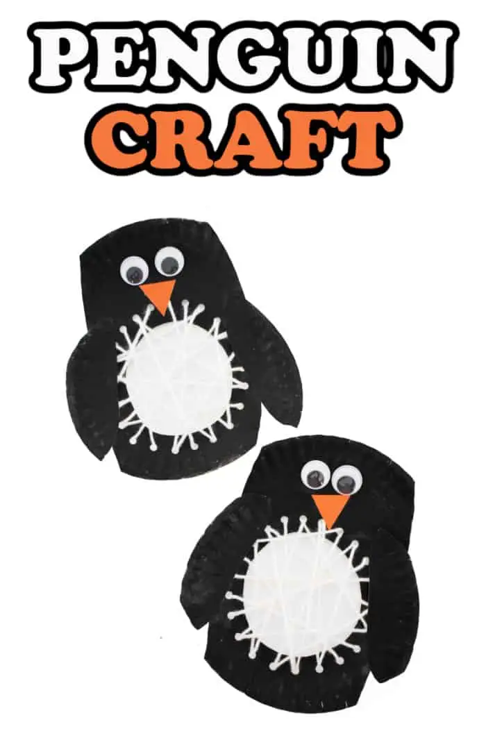paper plate penguin craft