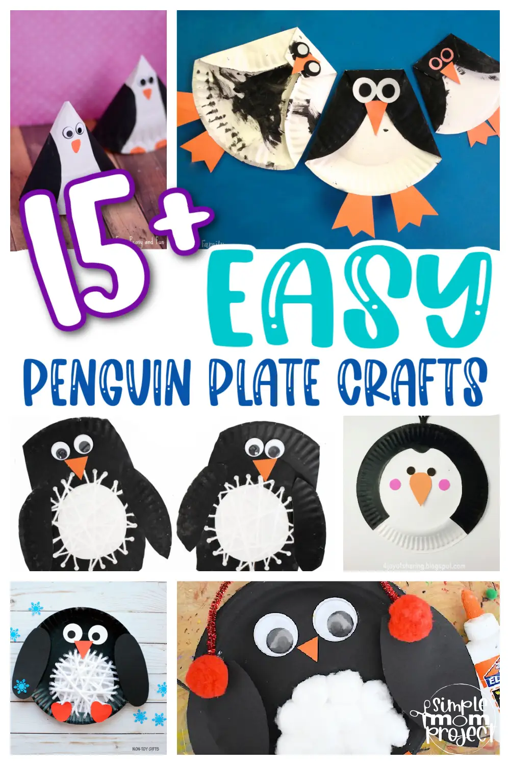 15+ Penguin Paper Plate Crafts for Kids with Free Template