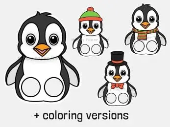 penguin finger puppets