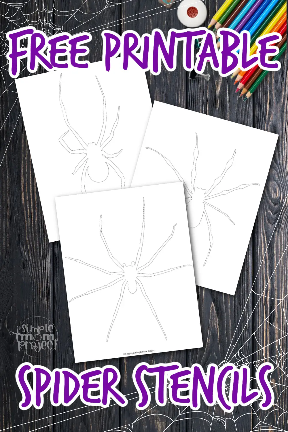 This printable spider stencil template is perfect for crafty adventures, transporting you to a world where spiders are not only creepy-crawlies, but adorable art buddies! Download now for a web-tastic time with no strings attached!