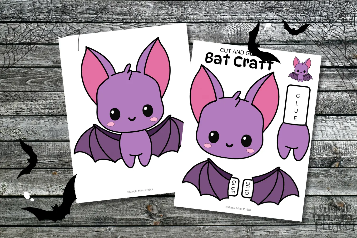 Printable Bat Craft Activity for kids of all ages