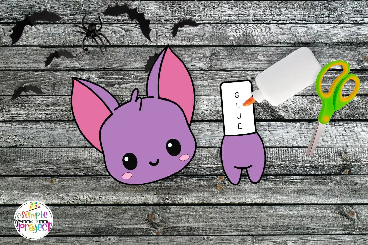 Bat Craft Activity for toddlers, preschoolers and kindergarten kids